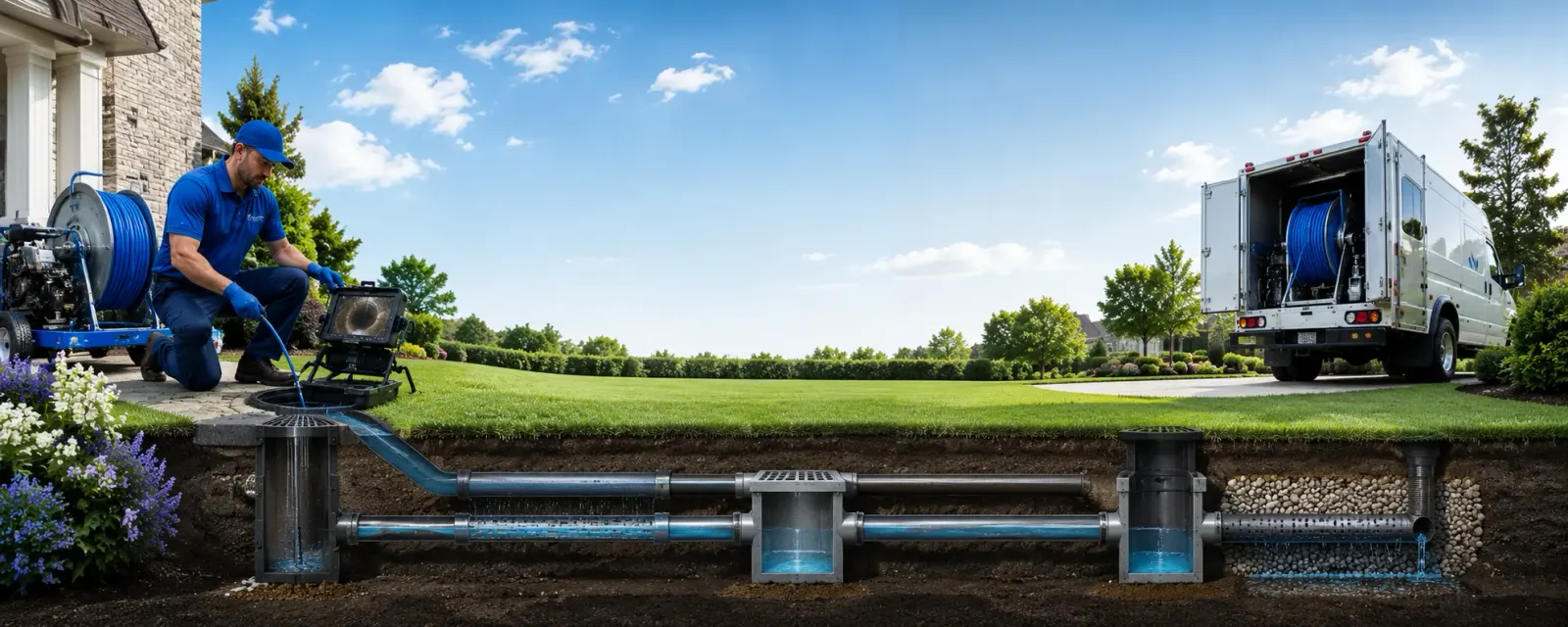 Outdoor drain cleaning information for Newton Falls, NY